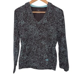 Women’s North Face Long Sleeve Hooded Top Size Small